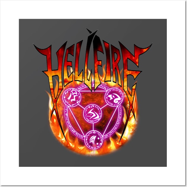 Hellfire magic Wall Art by BIG DAWG APPAREL